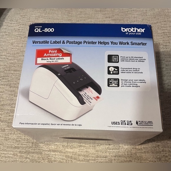 NEW Brother Brother QL-800 High-Speed Professional Label Printer - Picture 1 of 6